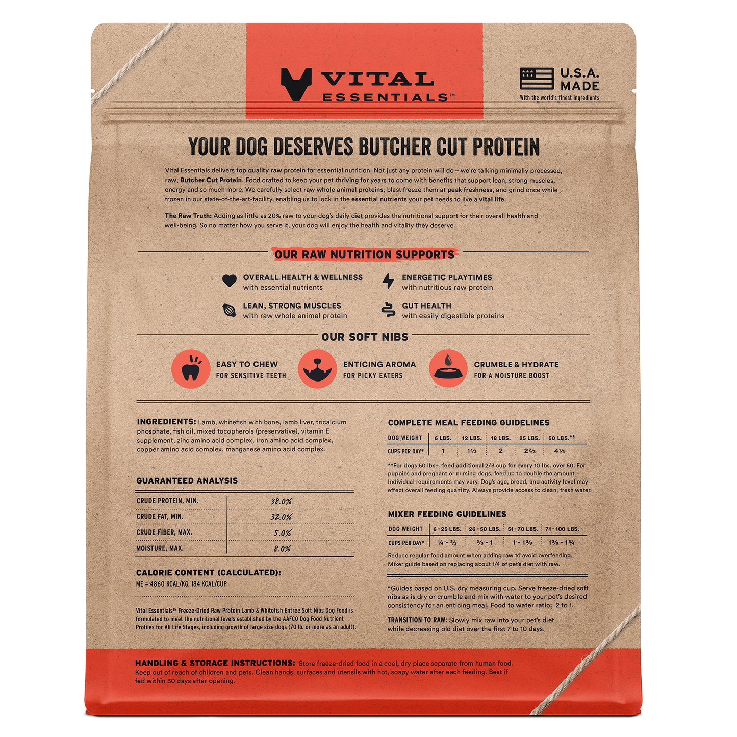 Freeze-Dried Lamb & Whitefish Entree & Mixer Dog Food Soft Nibs