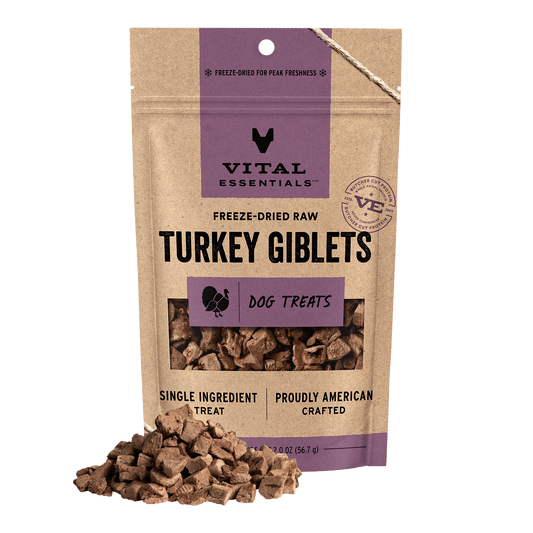 Freeze-Dried Turkey Giblets Dog Treats