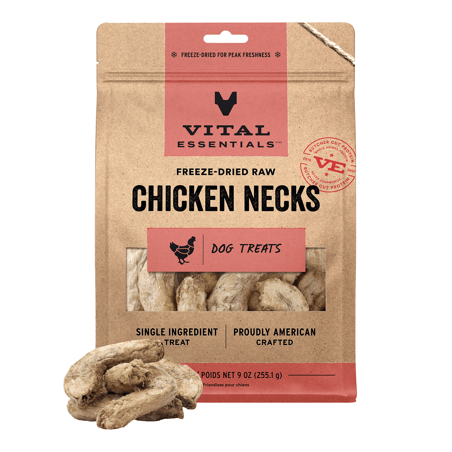 Freeze-Dried Chicken Necks Dog Treats