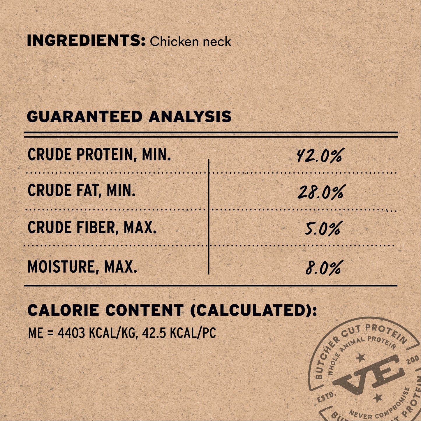 Freeze-Dried Chicken Necks Dog Treats