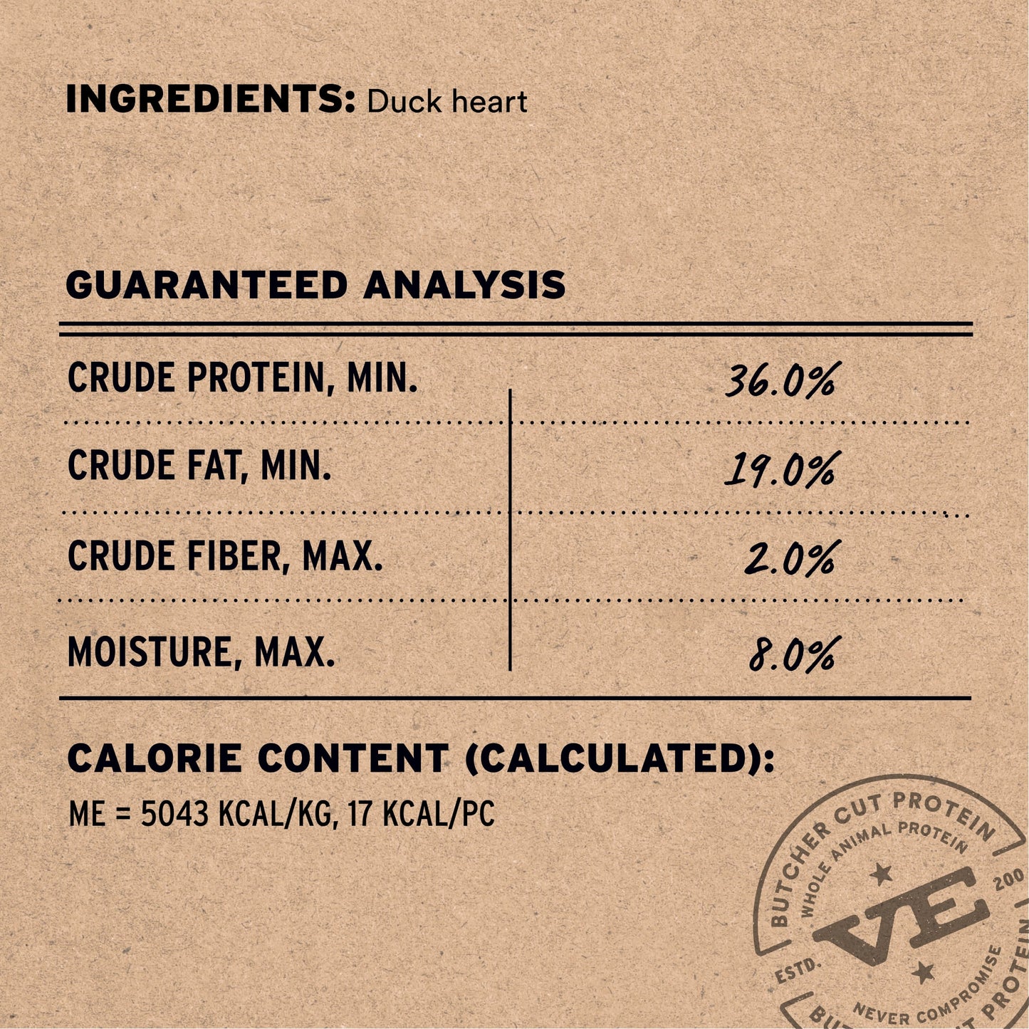 Freeze-Dried Duck Hearts Dog Treats