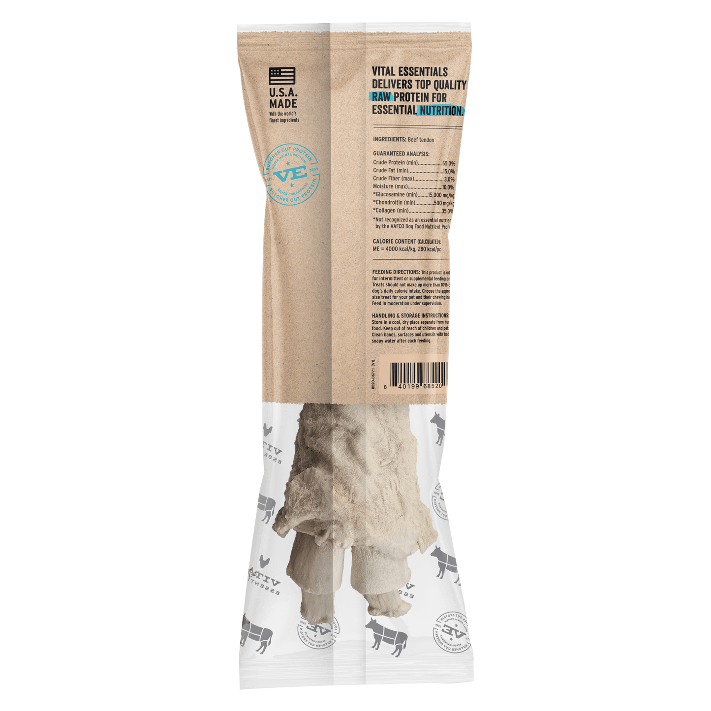 Back Packaging of Beef Tendons