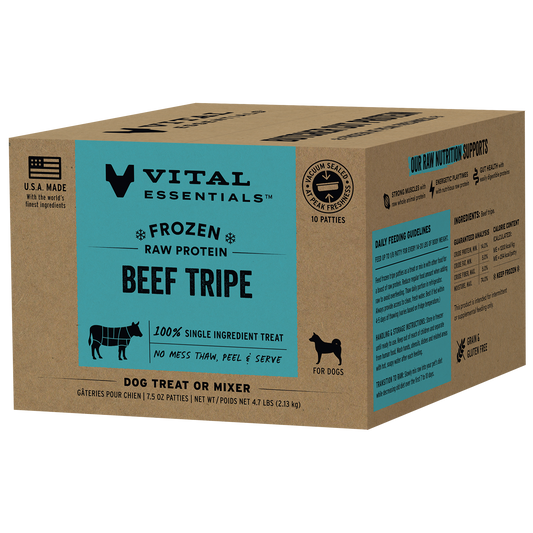 Frozen Beef Tripe Dog Treat Patties