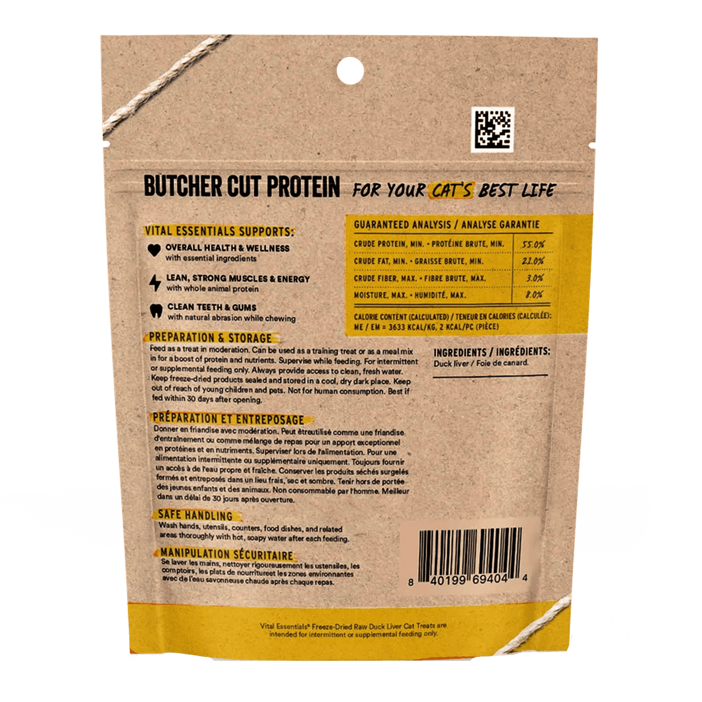 Freeze-Dried Duck Liver Cat Treats