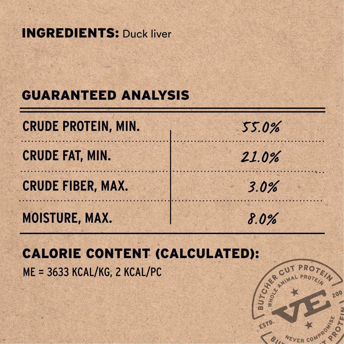 Freeze-Dried Duck Liver Cat Treats