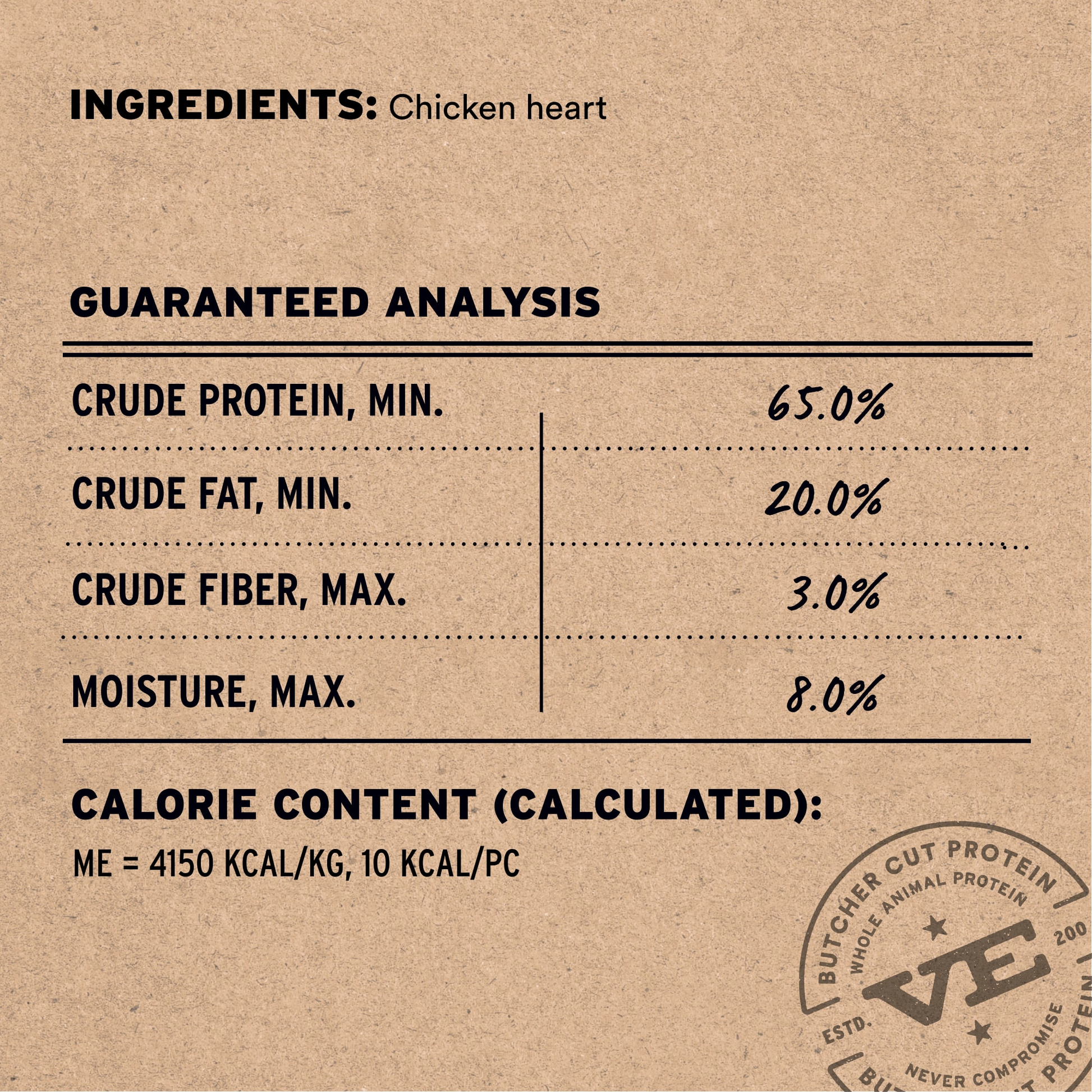 Chicken Hearts Cat Treats Ingredients