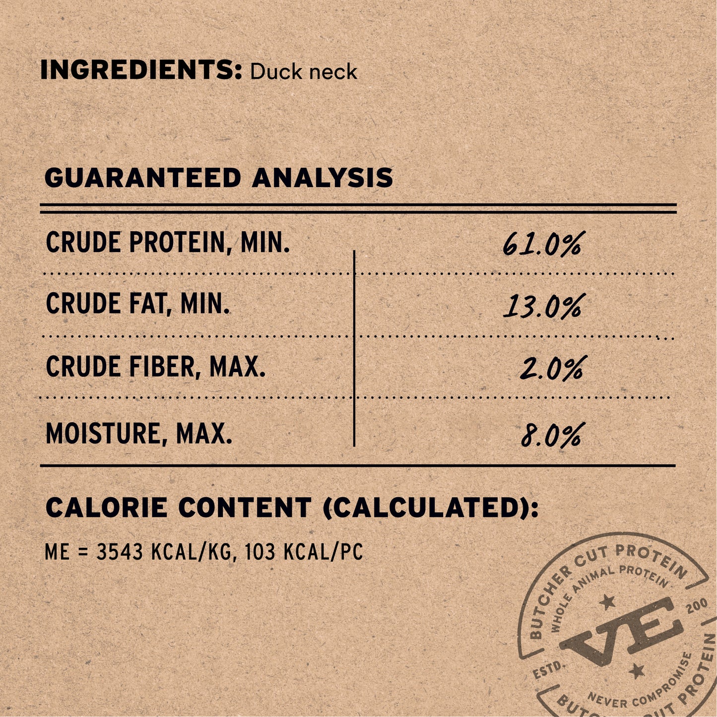 Freeze-Dried Duck Necks Dog Snacks