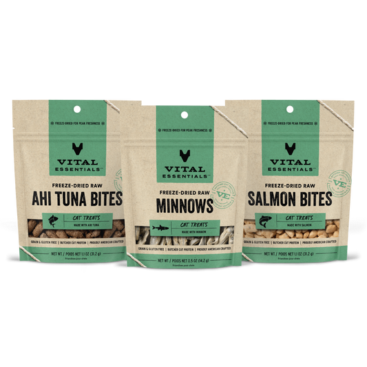 Seafood Tower Cat Treat Variety Stocking Stuffer Bundle