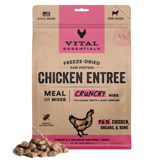 Freeze-Dried Chicken Entree Dog Food Nibs